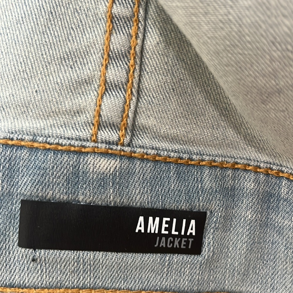 NWT KUT FROM THE KLOTH AMELIA JACKET Light Blue Denim SZ XL - Picture 11 of 11